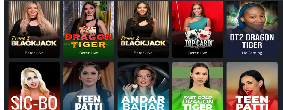 Live Casino Experience Games Collection