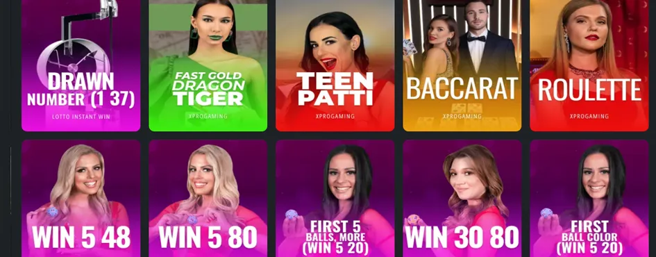 Live Baccarat & Game Shows